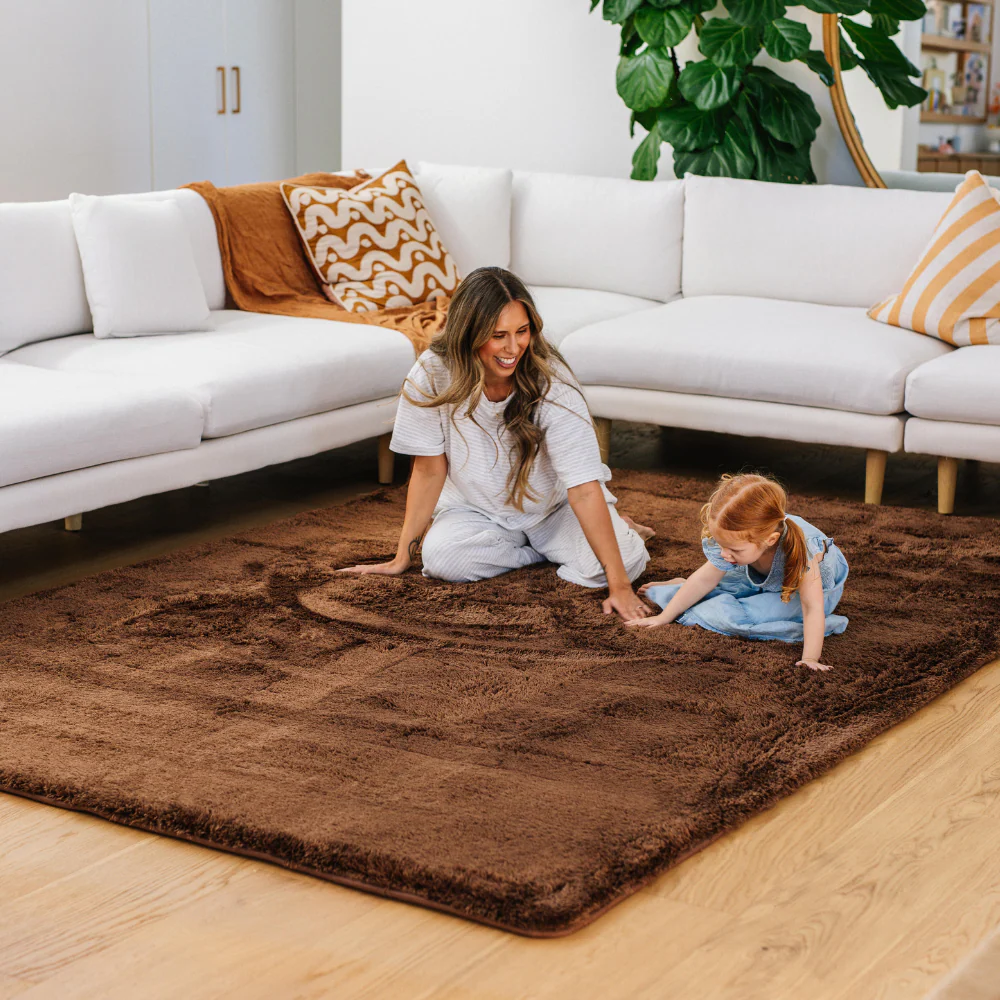 Deluxe Shaggy Relax Mat - 35mm Memory Foam